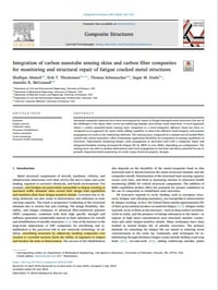 Integration of CNT sensing skis for cracked metal struc image Integration of CNT sensing skis for cracked metal struc image